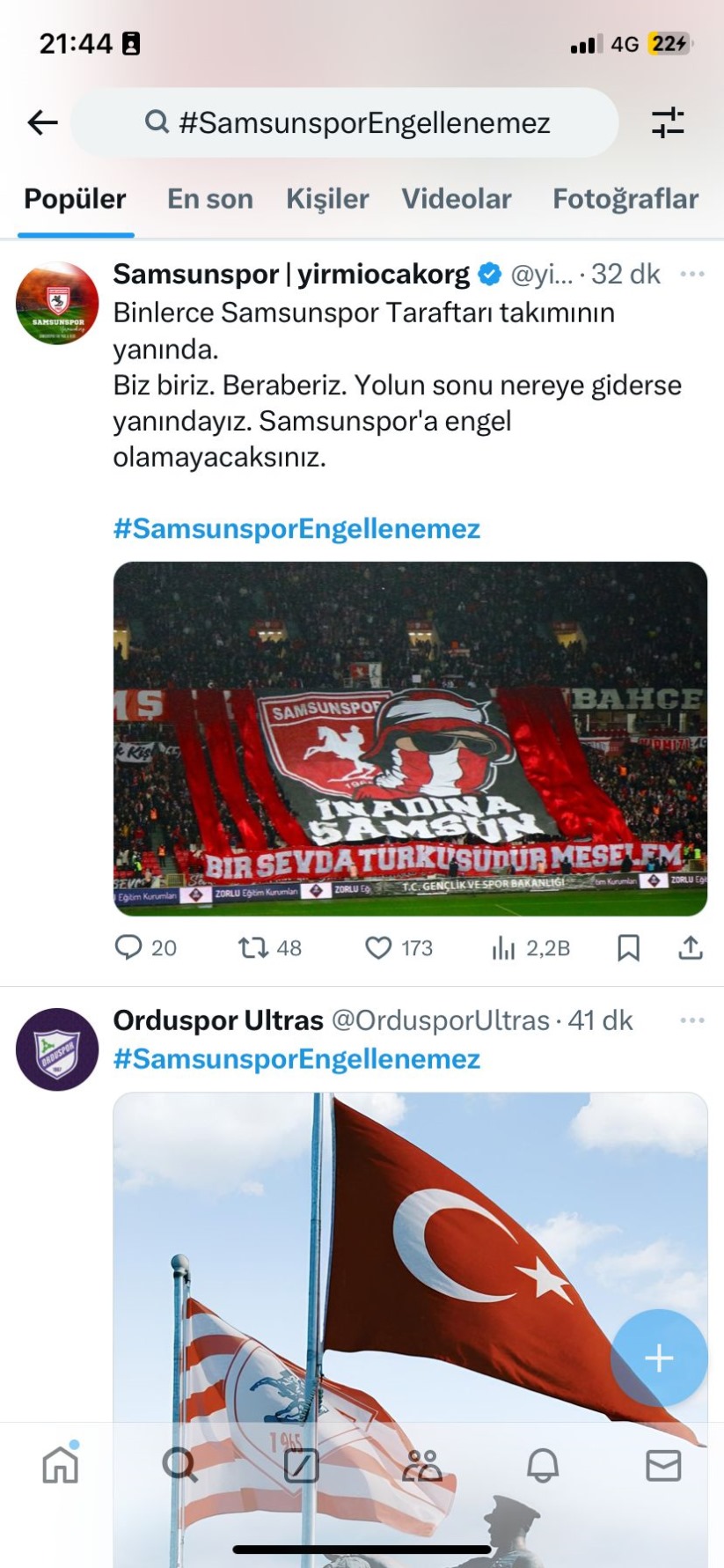 Samsunspor x gündeminde