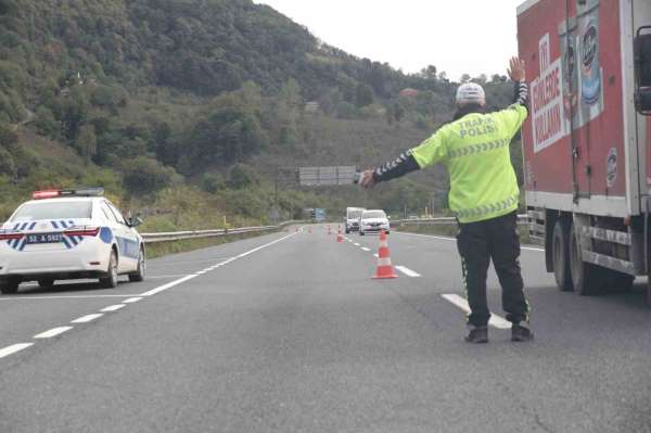 Ordu'da bir haftada yaklaşık 17 bin araç ve sürücüsü denetlendi