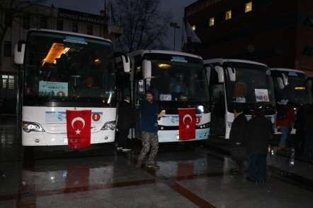Sarıkamış Şehitlerini anmak için Beykoz'dan yola çıktılar