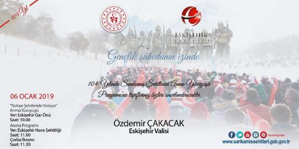 Eskişehir Sarıkamış Şehitleri için yürüyecek