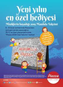 Alışverişe takvim hediyesi