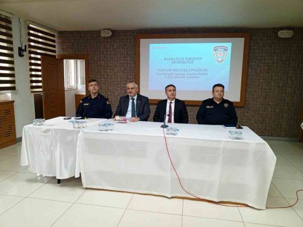Bafra'da güvenlik toplantısı