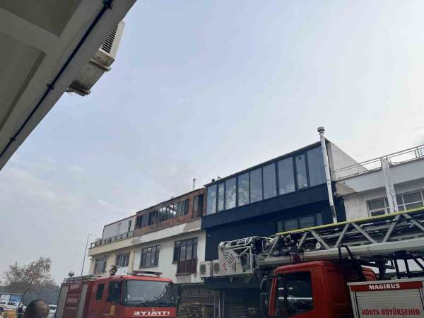 Konya'da şeker imalathanesinin kazan dairesinde yangın paniği