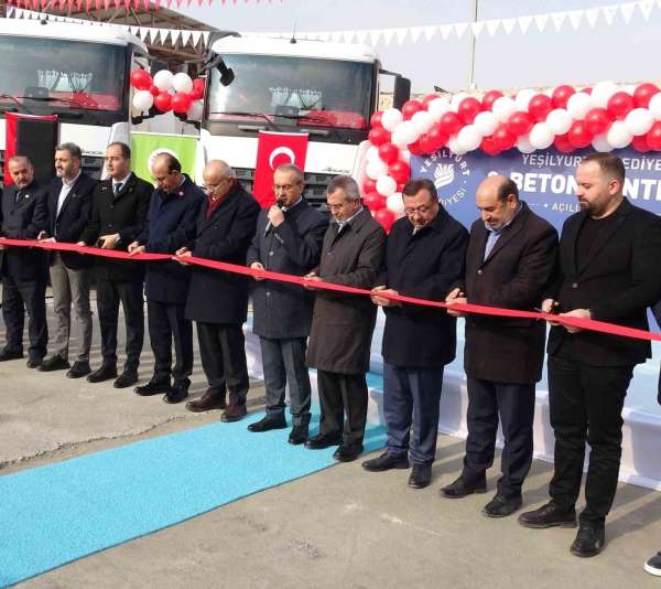 Malatya'da 70 milyon TL'lik beton santrali hizmete açıldı
