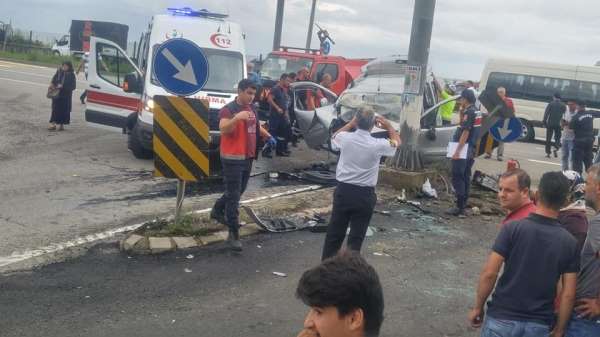 Giresun'da trafik kazası 3 ölü, 1 yaralı 