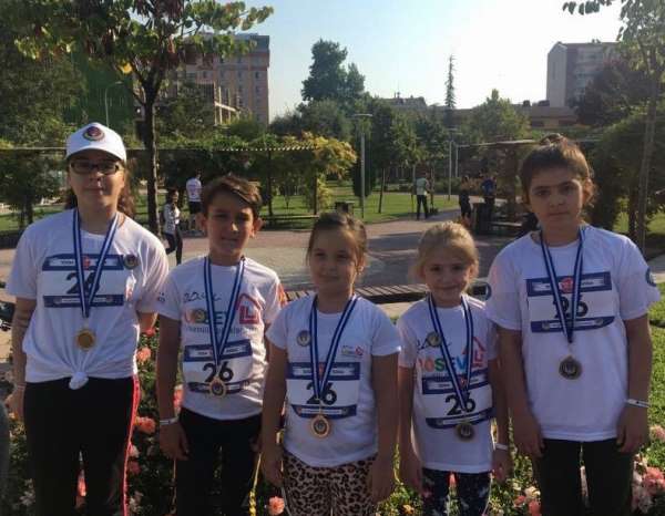 Kanseri yenen çocuklar maratona katıldı 