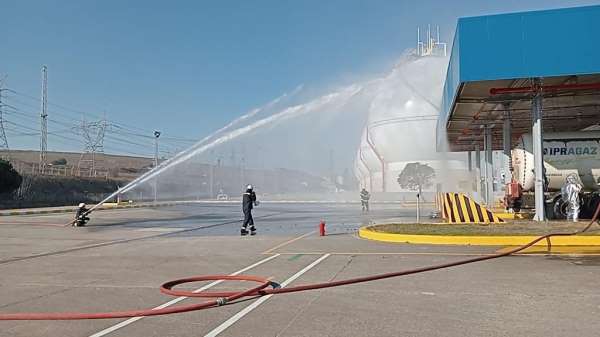 Gaz tesisinde 'büyük endüstriyel kaza tatbikatı'