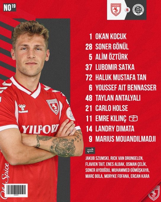 Samsunspor- Fatih Karagümrük maçı detayları