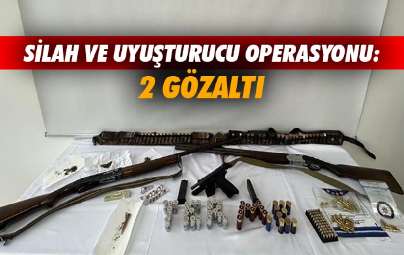 Samsun'da silah ve uyuşturucu operasyonu: 2 gözaltı