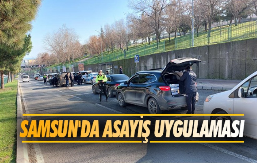 Samsun'da asayiş uygulaması