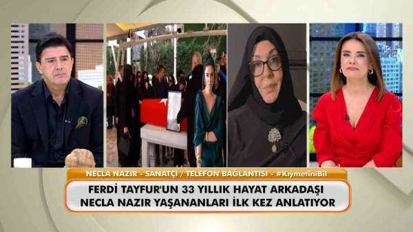 Necla Nazır, Ferdi Tayfur'un cenazesinde yaşanan gerilim hakkında konuştu