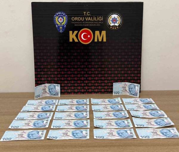 Ordu'da sahte para operasyonu: 3 gözaltı