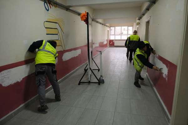 Terme'de okullar renkleniyor