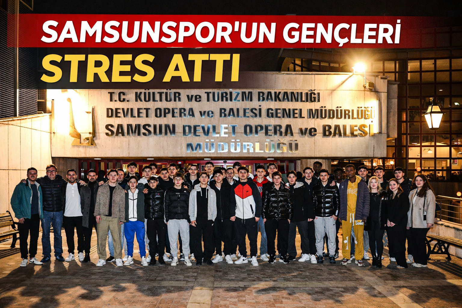 Samsunspor'un gençleri stres attı