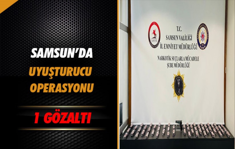 Samsun'da uyuşturucu operasyonu: 1 gözaltı