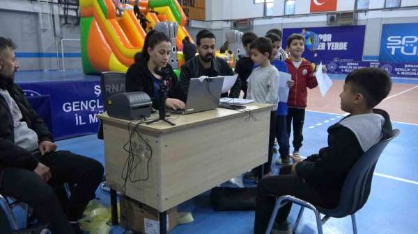 Şırnak'ta öğrencilere sportif yetenek taraması