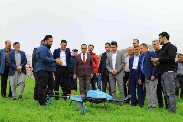 Çiftçiye droneli ilaçlama desteği - Diyarbakır haber