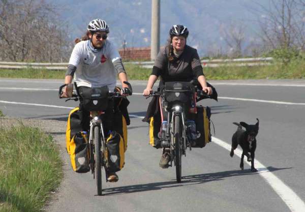 İngiltere'den çıkıp 6 kıtayı bisikletle geçmeyi hedefleyen iki maceracı Ordu'ya ulaştı