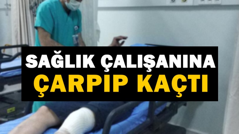 Samsun'da sağlık çalışanına çarpıp kaçtı