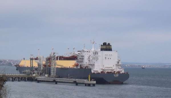 ABD'den gelen dev LNG tankeri Tekirdağ'da