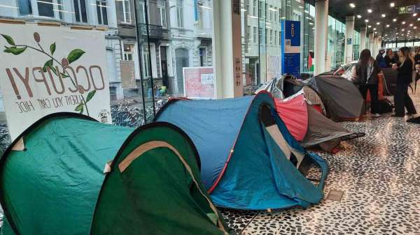 Gazze'ye destek protestoları Belçika ve Hollanda'daki üniversitelere yayıldı