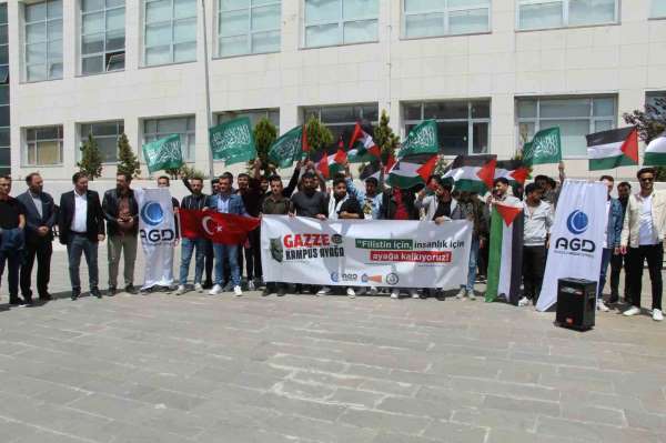 Şırnak'ta üniversite öğrencilerinden ABD'deki protestolara destek