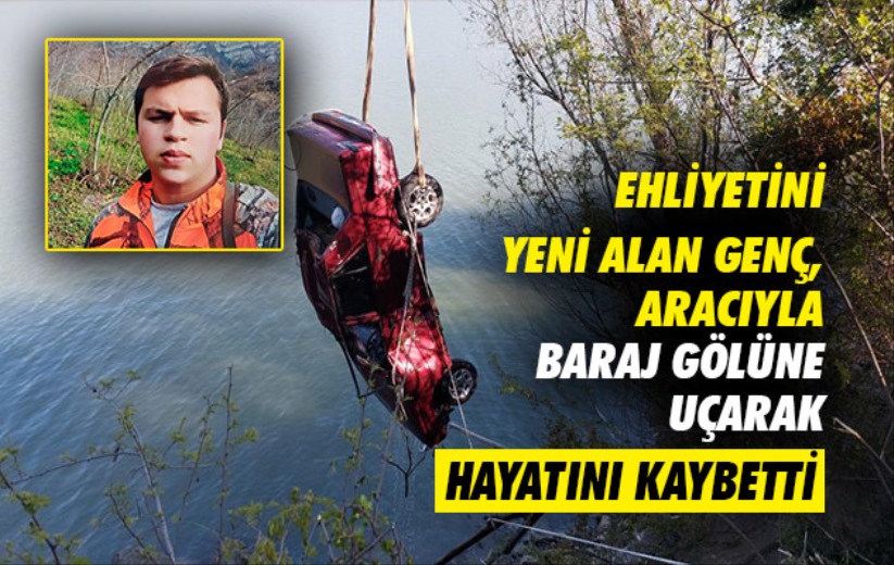 Samsun'da ehliyetini yeni alan genç, aracıyla baraj gölüne uçarak hayatını kaybetti