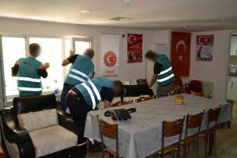 Hükümlülerden Şehit Aileleri Vakfı'nda temizlik desteği