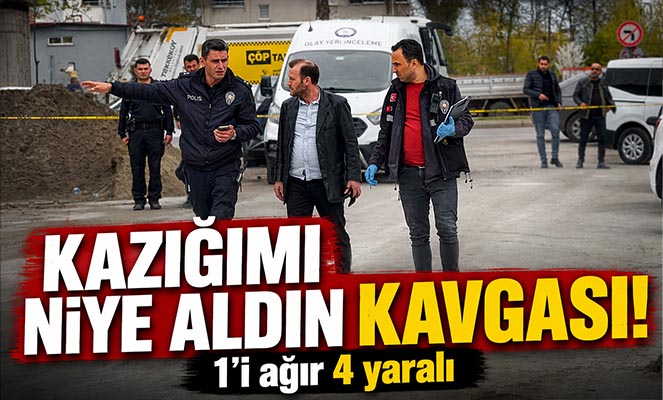 Samsun'da 'Kazığımı niye aldın' kavgası: 1'i ağır 4 yaralı