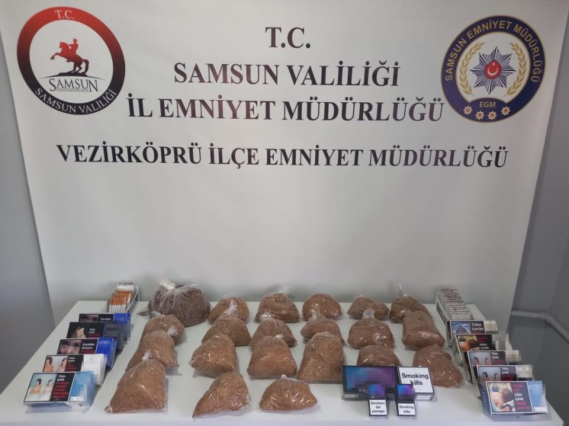 Samsun'da kaçak tütün mamulleri operasyonu: 16 kişi yakalandı