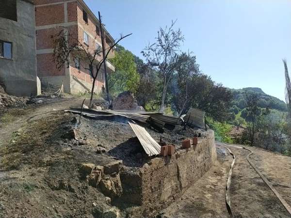 Sinop'ta 2 ev, 2 ambar ve 1 çatı alevlere teslim oldu