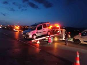 Ankara'da zincirleme trafik kazası: 1 yaralı