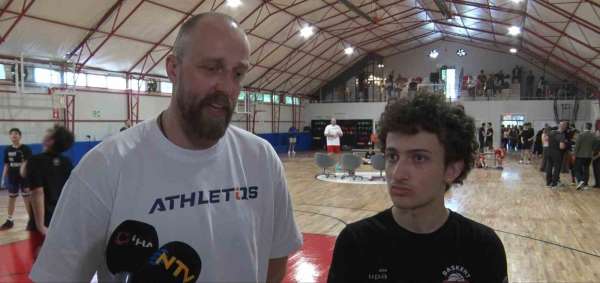EuroLeague'in önemli ismi Milaknis Ankara'da genç sporcularla buluştu