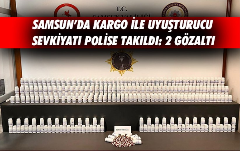 Samsun'da kargo ile uyuşturucu sevkiyatı polise takıldı: 2 gözaltı