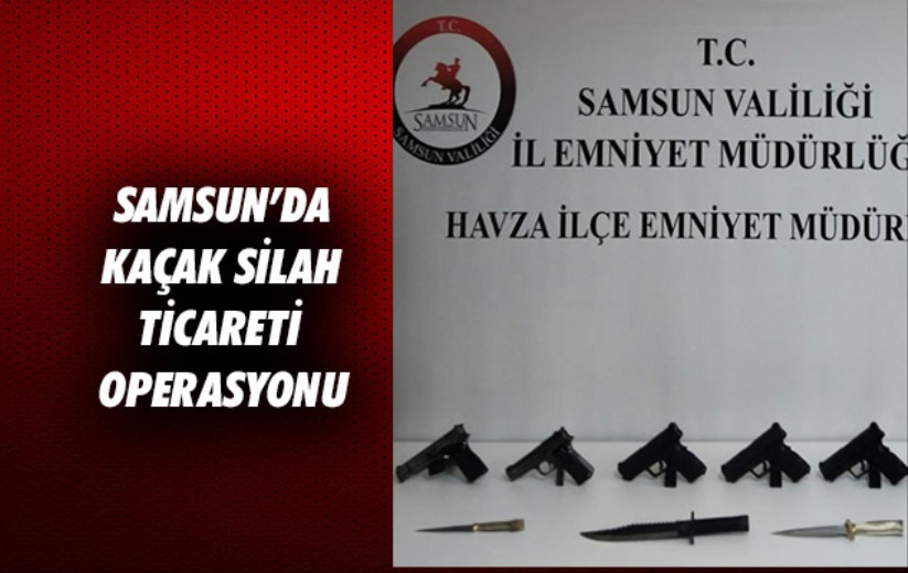 Samsun'da kaçak silah ticareti operasyonu