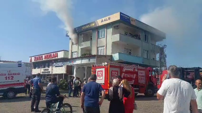 Samsun'da yangında yabancı uyruklu şahıs ağır yaralandı