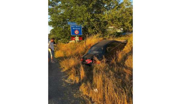 Düğün konvoyundaki kaza ucuz atlatıldı