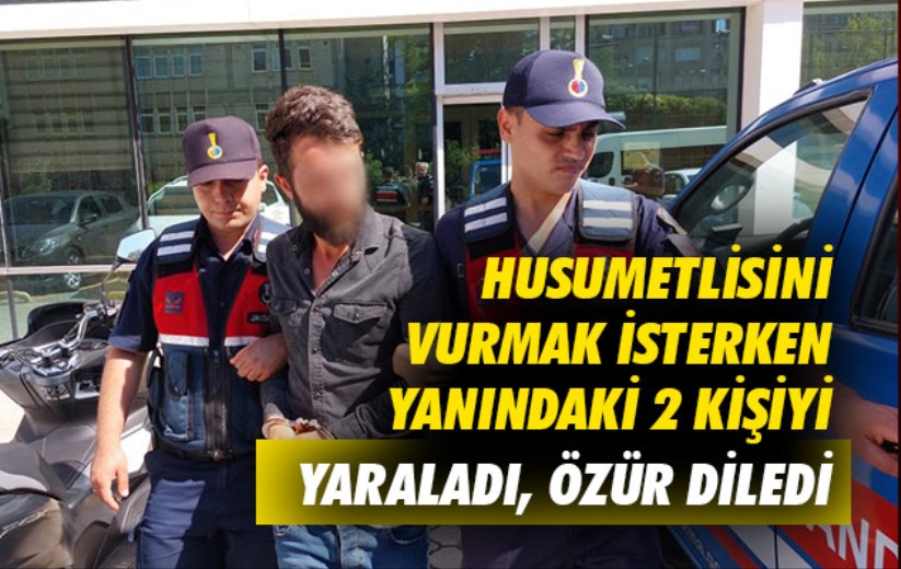 Samsun'da husumetlisini vurmak isterken yanındaki 2 kişiyi yaraladı, özür diledi