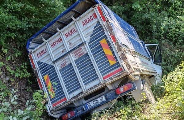 Manyas'ta trafik kazası: 1 yaralı