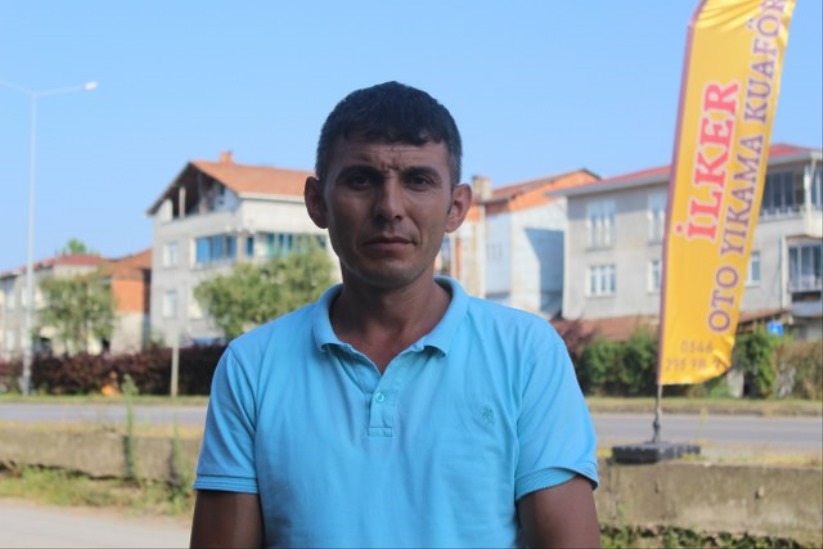 Samsunlu vatandaştan Azerbaycanlı itfaiye ekibine kardeşçe ikram
