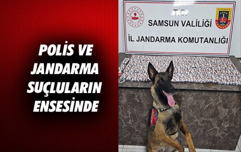 Samsun'da polis ve jandarma suçluların ensesinde