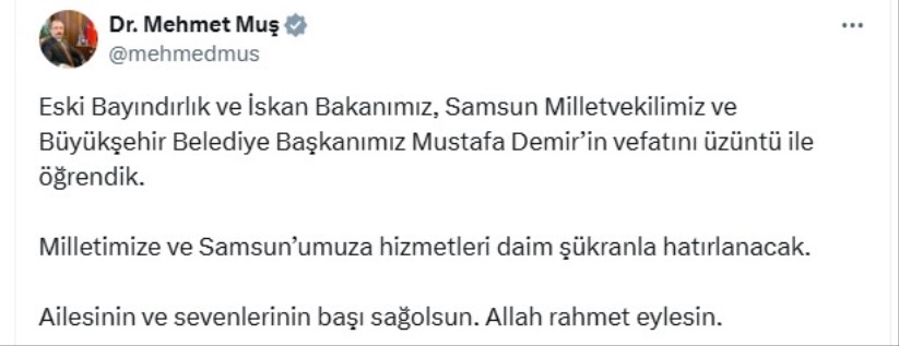 Mustafa Demir hayatını kaybetti