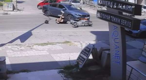 Edirne'de trafik kazası kamerada