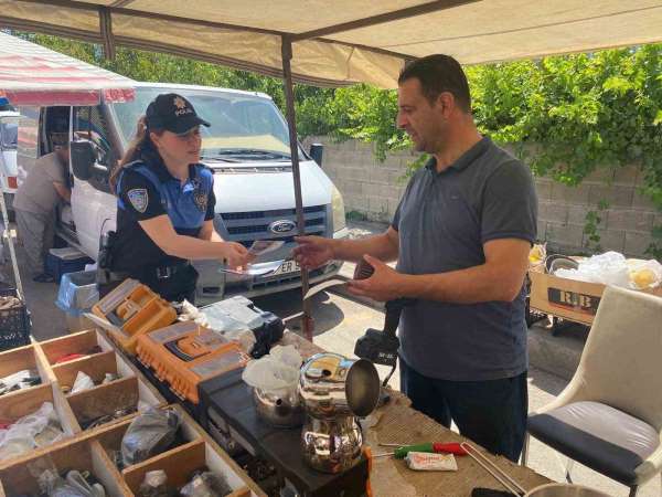 Erzincan polisinden semt pazarında dolandırıcılık ve sahte para uyarısı