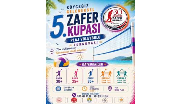 Köyceğiz Plaj Voleybolu Turnuvası için geri sayım başladı