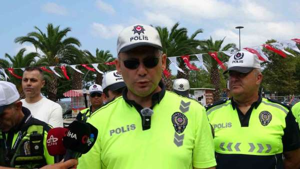 Ordu'da motosiklet sürücülerine güvenli sürüş eğitimi