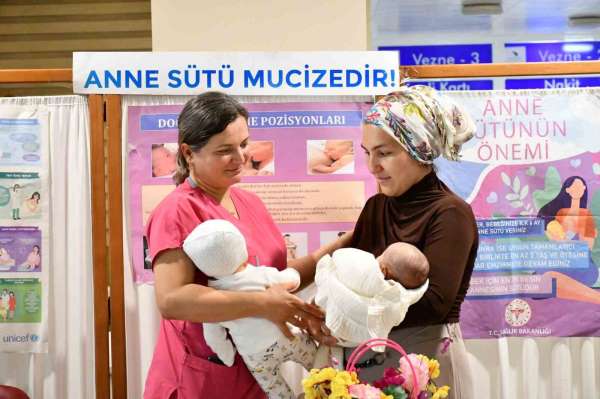 Üniversite hastanesinde anne sütünün önemi anlatıldı