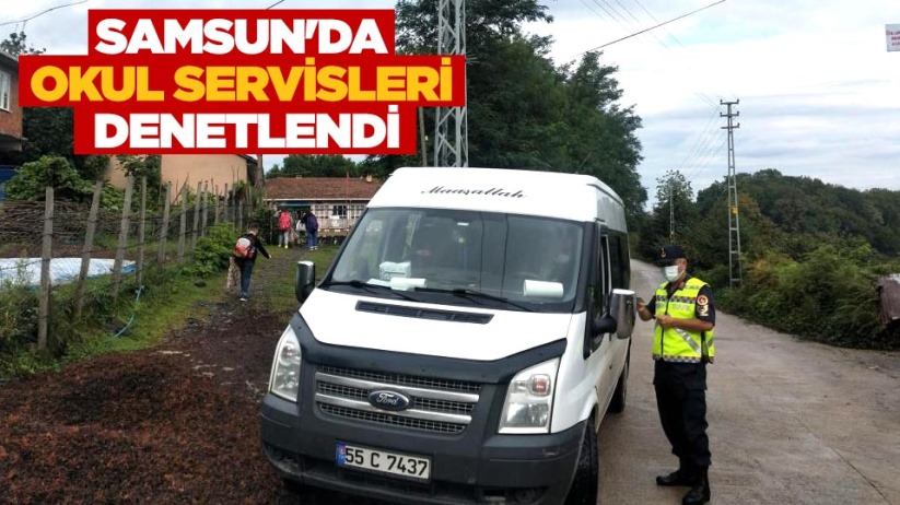 Samsun'da okul servisleri denetlendi