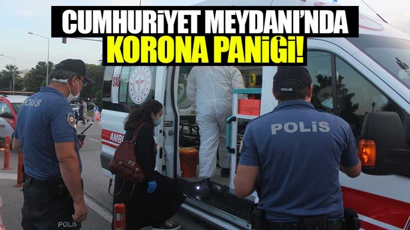 Samsun Cumhuriyet Meydanı'nda korona paniği