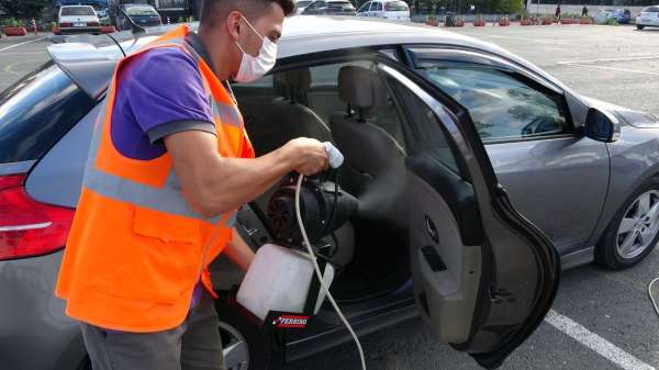 Ordu'da 30 bini aşkın araç ücretsiz dezenfekte edildi